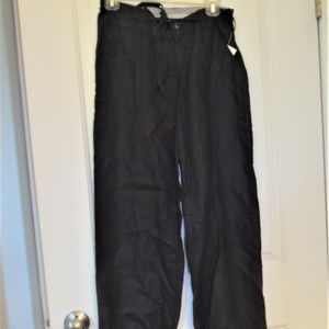 Love Tree Linen Pants w Drawstring Legs M-L